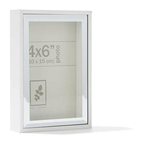 Shadow Box Frame - White, 4 x 6 inch | Kmart | Shadow box, Shadow box