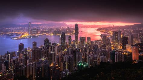 Hong Kong Sunrise Stock Photo Image Of Futuristic Destination 250801304