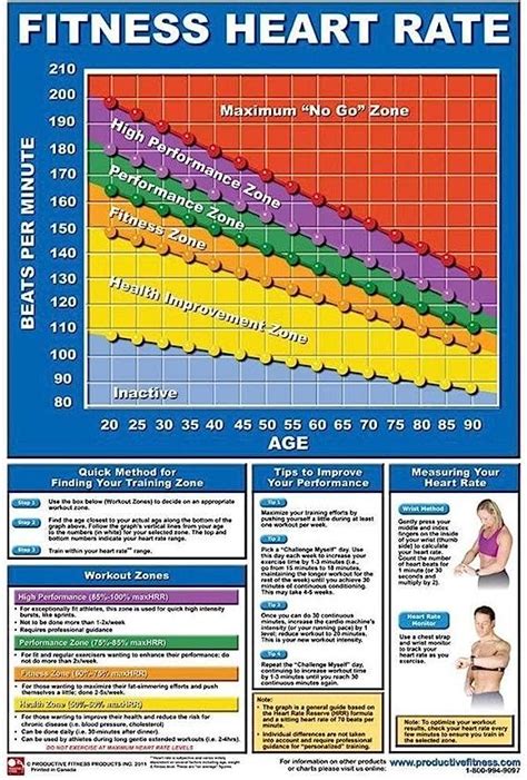 Productive Fitness Poster Series Laminated Training Heart