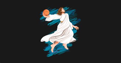 Jesus Is Playing Basket Ball Jesus Kids T Shirt Teepublic