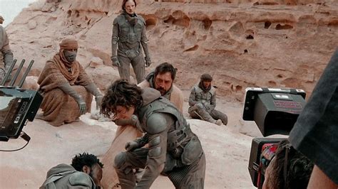 Behind The Scenes Of Dune Dune Timothee Chalamet Behind The Scenes