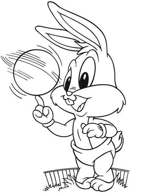 Gambar Bugs Bunny Smile Coloring Pages Looney Tunes Cartoon Di Rebanas