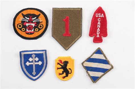Wwii Us Army Rank Insignia Patches And Pins Ebth