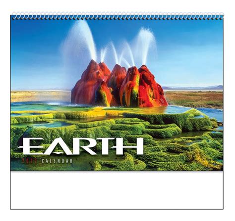 2023 Earth Spiral Wall Calendar 10 78 X 18 Custom Imprinted