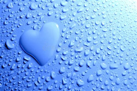 Heart Shape With Water Drops Stock Image Image 25248165