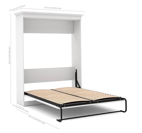 Modubox Versatile Queen Murphy Wall Bed And 1 Storage Unit With Drawers