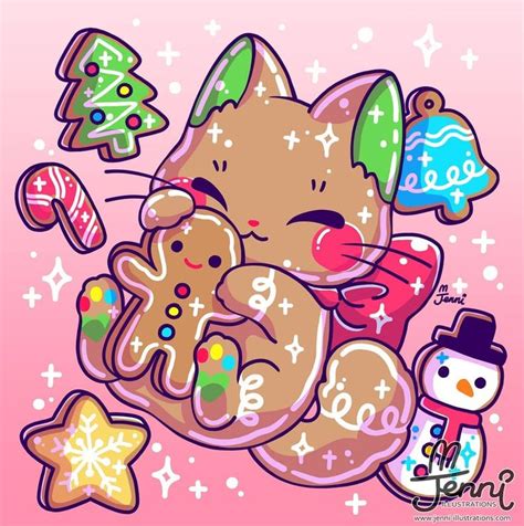🌸🐰 J E N N I 🐰🌸 On Instagram “gingerbread Kitty Cat 💖🎄🐱