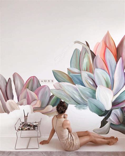 Beautiful Flower Mural Art Makes Ordinary Rooms Bloom With Personality