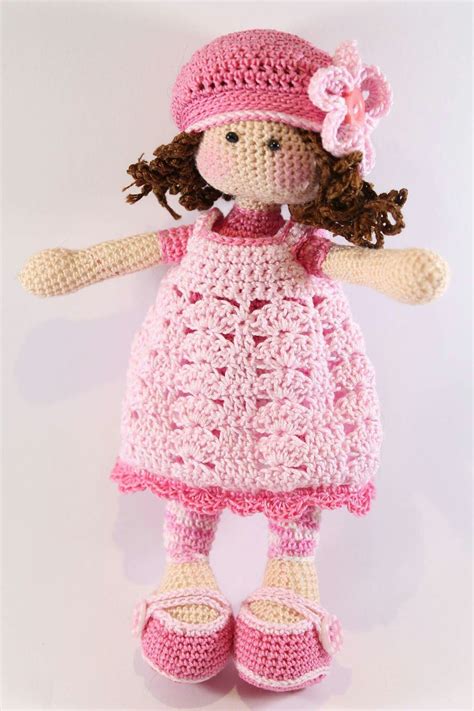 Bella muñeca Salvabrani Patron muñeca amigurumi Muñeca amigurumi Ganchillo amigurumi