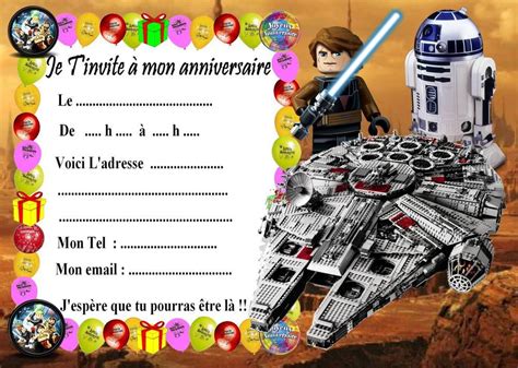 Carte D anniversaire À Imprimer Star Wars Luxury Cartes Invitation Anniversair en