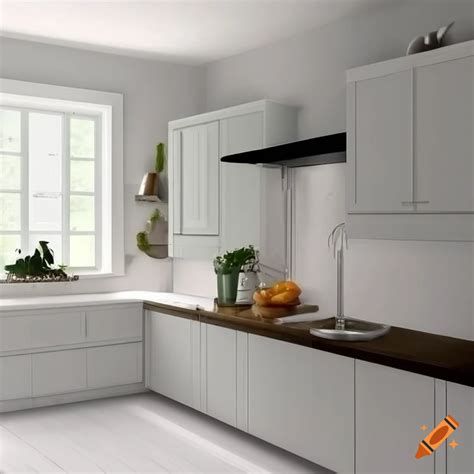 Kitchen With Light Color Scheme On Craiyon