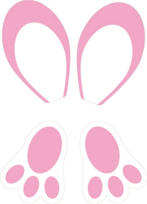 Bunny easter print footprints paw clipart pink floor clip paws clings fun decorations rabbit decal express cliparts. Bunny Feet Template Printable | DocTemplates