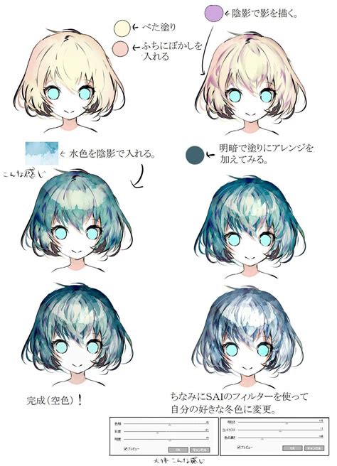 画像 #PhotoshopTutorialHair | Digital painting tutorials, Drawings, Anime