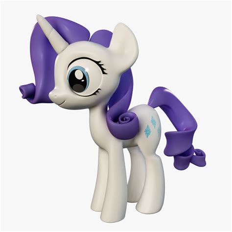 My Little Pony Rarity 3d Model 39 Max 3ds Fbx Obj Free3d