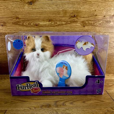 Furreal Friends Cuddling Kitty Lulu Ginger White Interactive Electronic Toy Cat Fur Real