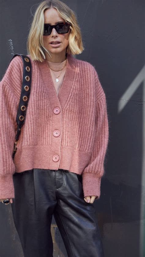 Anine Bing Одежда Модные образы Вязаный кардиган