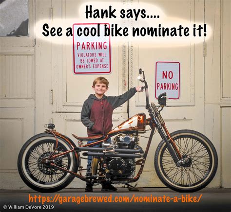 Hank Nominate Garage Brewed Motorcycle Show