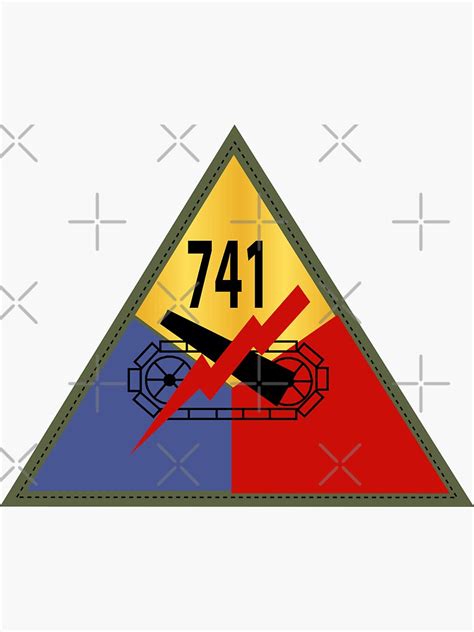 Army 741st Tank Battalion Ssi Sticker By Twix123844 Redbubble