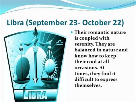 I think we have to take astrology with a grain of salt. Personality Characteristics of October Zodiac Sign ...