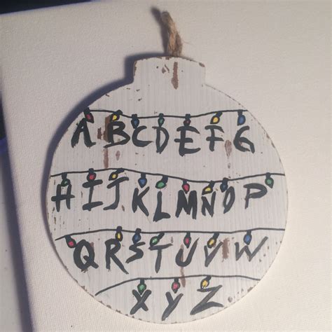 Wooden Ornament Craft Stranger Things Acrylic Paint By Liz