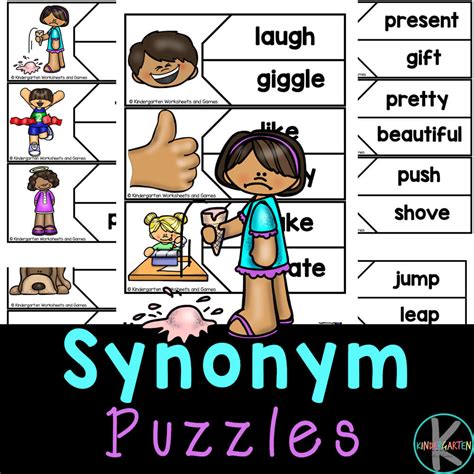 Free Printable Synonym Puzzles For Kinder To Practice