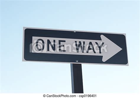 One Way Sign Canstock