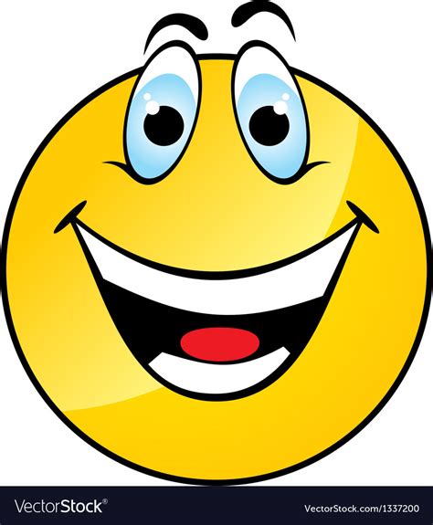 Happy Yellow Smile Face Royalty Free Vector Image