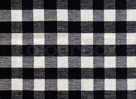 Black And White Checked Fabric Background Stock Image Colourbox