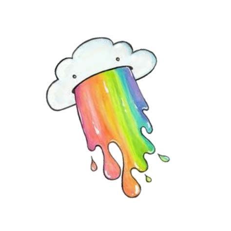 Cloud Rainbow Rainbow🌈 🌈 Sticker By Dinscyarika