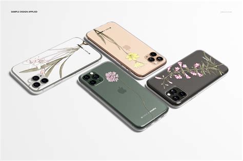 iphone  pro clear case mockup set  behance
