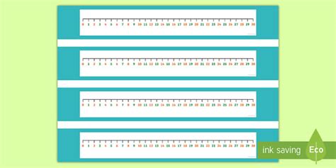 Printable Number Line To 30 Math Resources Twinkl Usa