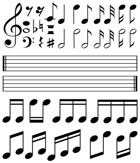Letras Para Imprimir Y Recortar De Notas Musicales Partitura Antigua Sexiz Pix