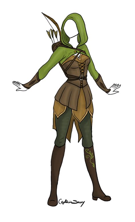 Archer Outfit Adoptable Sold By Captain Savvy On Deviantart