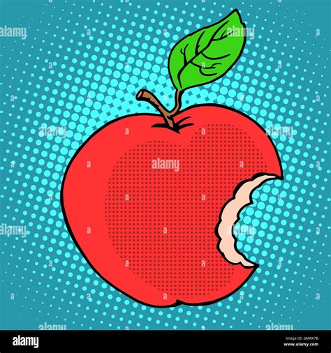 Bitten Red Apple Stock Vector Image And Art Alamy