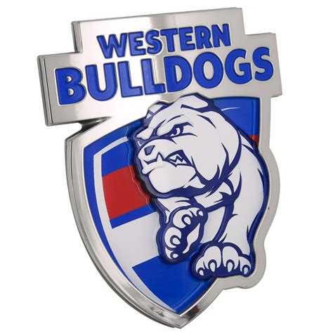 The westernbulldogs community on reddit. Fan Emblems Western Bulldogs 3D Chrome AFL Supporter Badge ...
