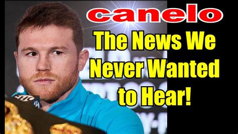 🚨Canelo Drops a Bombshell🧨The News We Dreaded!💥breaking news🧨BOXING