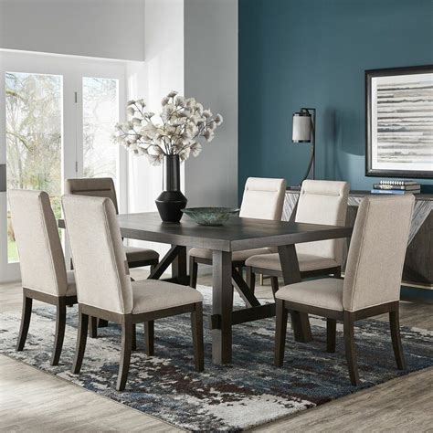 Gracie Oaks Labbe 7 Piece Dining Table Set And Reviews Wayfair Solid