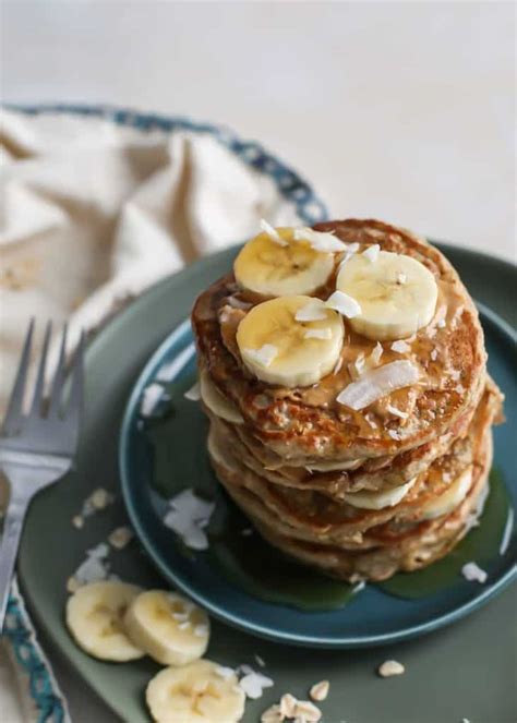 Oatmeal Banana Pancakes Easy In The Blender Fit Mitten Kitchen