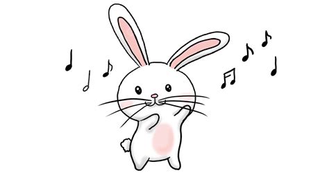 Little Rabbit Png Picture Rabbit Cartoon Cute Dancing Little White