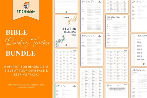 Bible Reading Tracker Printable Bundle 2 1 2 Bible Plan - Etsy
