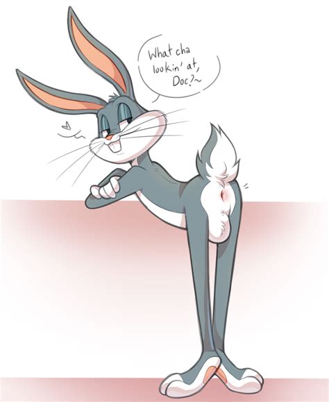 Rule 34 Anthro Anus Ass Backsack Balls Bent Over Bugs Bunny Casual Genitals Handwear Lagomorph