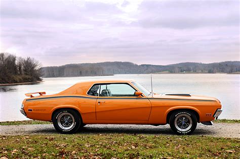 Photo 1970 Mercury Cougar Eliminator Retro Orange Side Auto