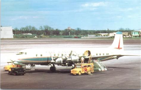 Postcard Douglas Dc 7 Eastern Airlines 1959 388