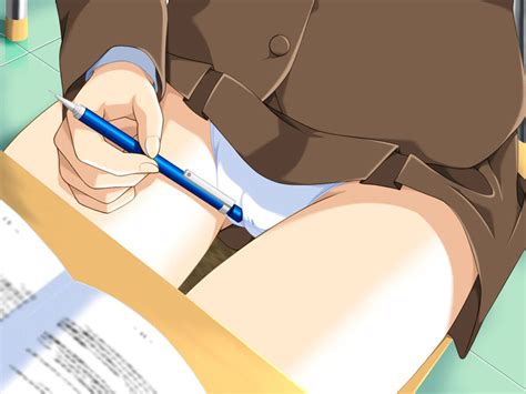 Rule 34 Female Bottomless Classroom Doushin Game Cg Komiya Haruto Masturbation Panties Pen