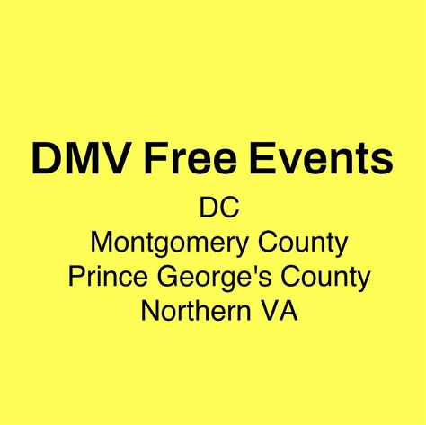 Dmv Free Events