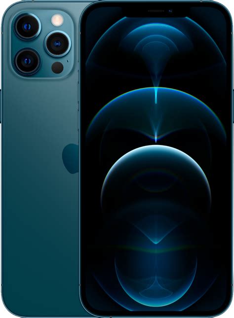 Apple Iphone 12 Pro Max 5g 128gb Pacific Blue Atandt Mgcj3lla Best Buy