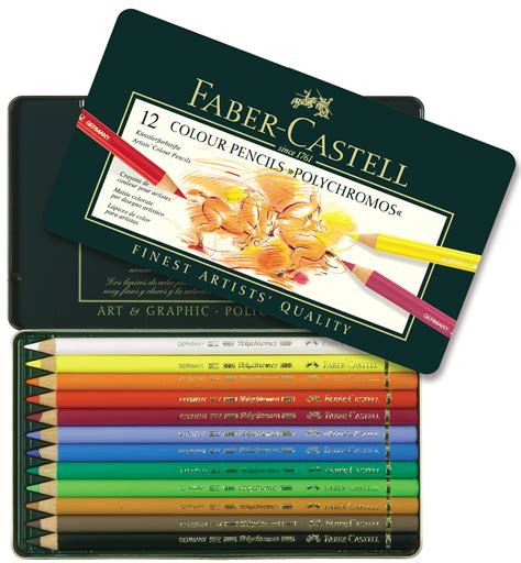 Faber Castell Polychromos Color Pencils 12 Colored Pencils Walmart