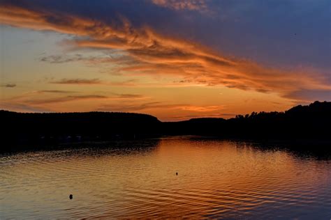 Lakeside Sunset Reflection Kingdom Wallpapers