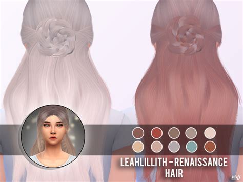 The Sims Resource Leahlillith Renaissance Hair Recolor Mesh