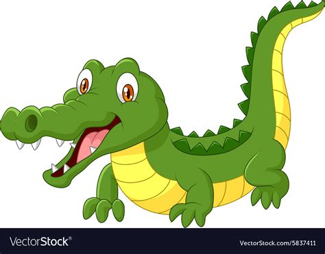 Cartoon Crocodile Royalty Free Vector Image Vectorstock